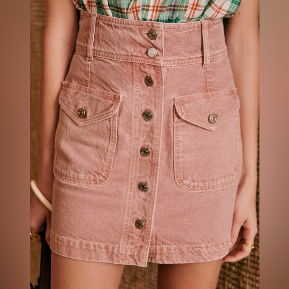 Sezane Bettie Skirt 

Color: Pink

Size: 36